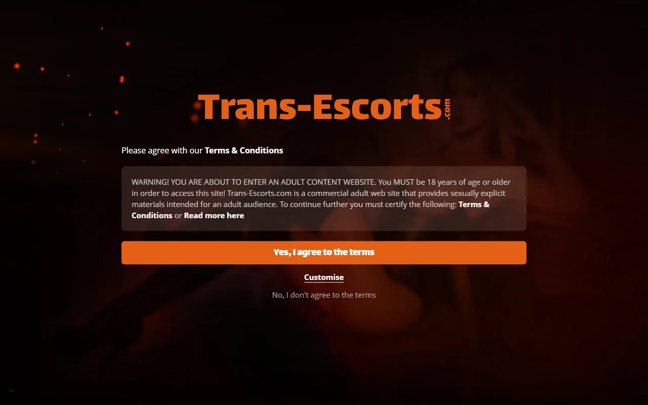 Screenshot of Transescorts